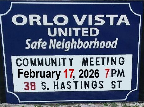 April Meeting Sign